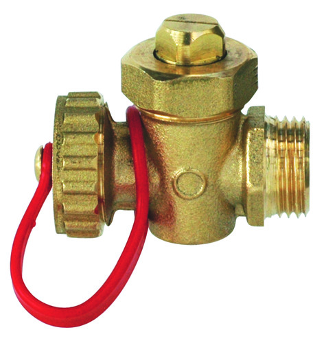 Robinet de vidange pour radiateur, à boisseau et presse étoupe mâle 1/2'' (15/21) - Somatherm
